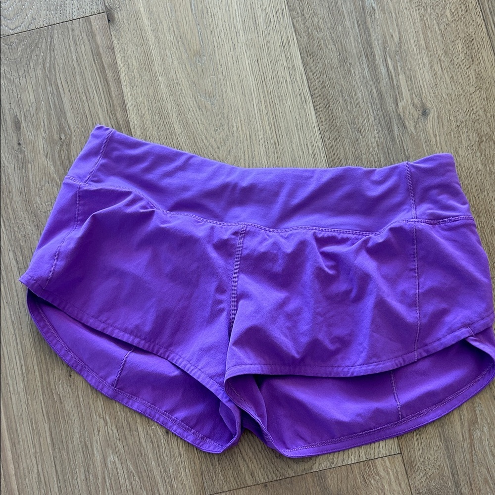Lululemon Athletica Vibrant Purple Athletic Shorts